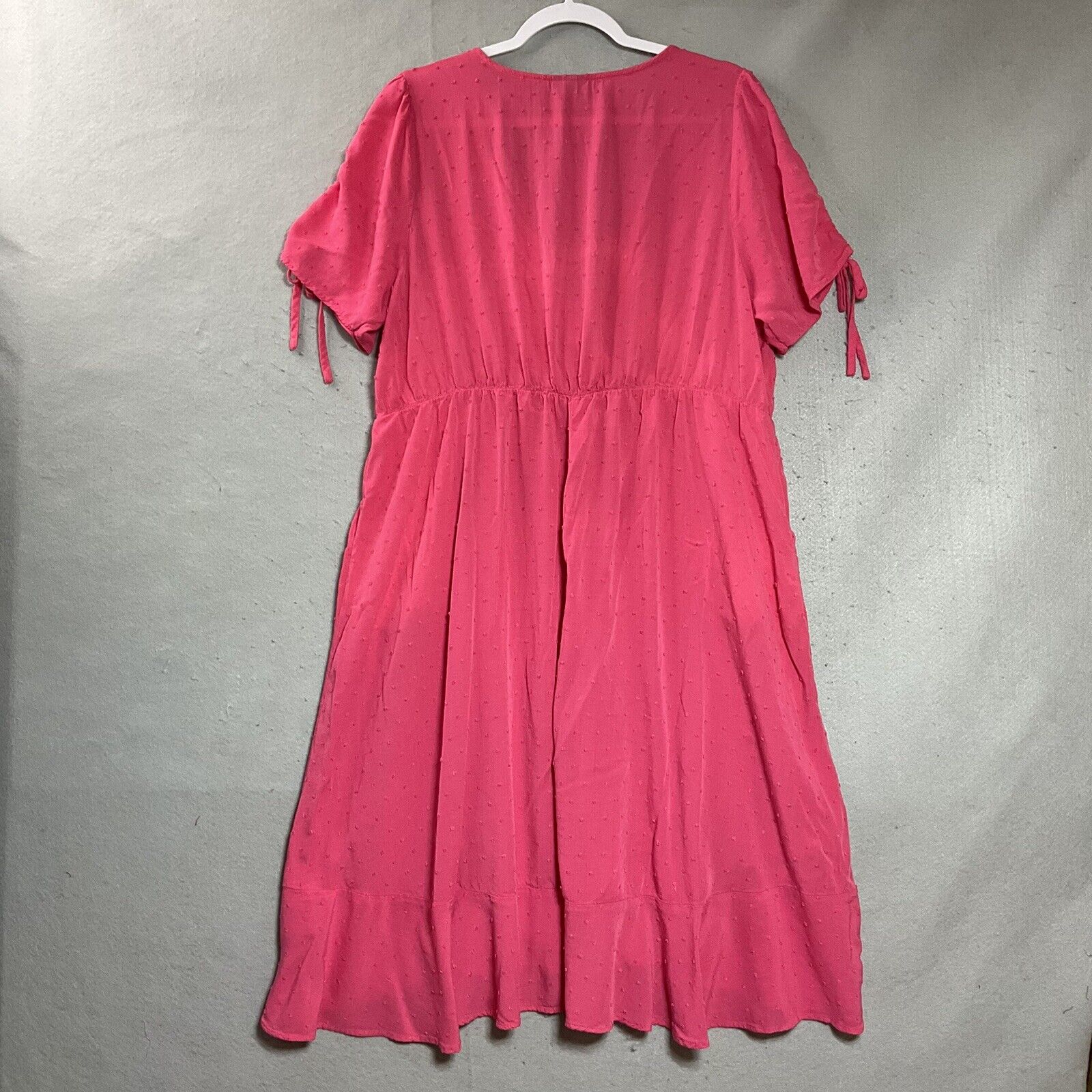 Torrid Dress Womens Plus 2 2X Pink Pockets V Neck… - image 5