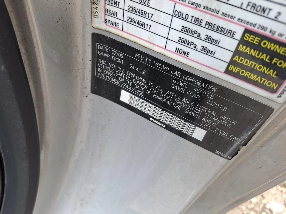 Used Fuse Box Engine fits: 2008 Volvo 70 SERIES  Grade A - Image 3 of 4