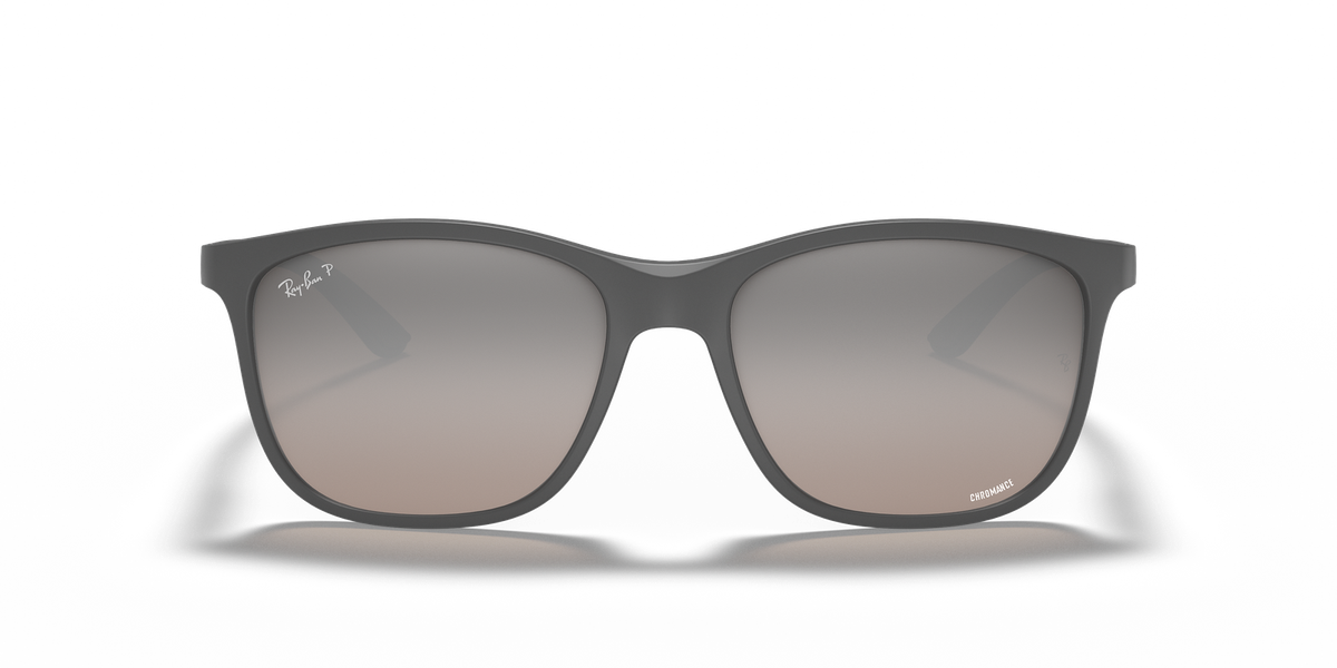 Ray-Ban Chromance 56-17-145 mm Sunglasses with Matte Grey Square