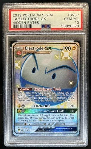 2019 Pokemon SM Hidden Fates Electrode GX #SV57/SV94 PSA 10 GEM MINT