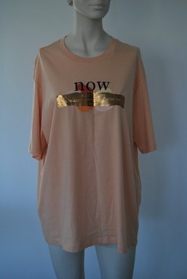 s.Oliver T-Shirt rundhals kurzarm Aufschrift apriko Gr.L (U08)