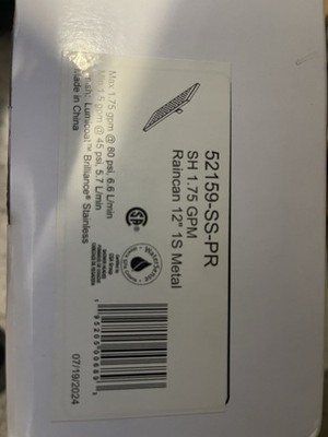 #ad #ad Delta 52159 SS PR Raincan Shower Head Stainless Steel Lumicoat Finish $499.00