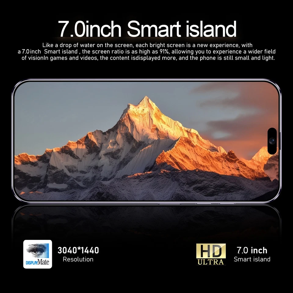 16 PRO MAX 5G Double SIM 128Go Smartphone Android Téléphone Portable 6000mAh - Photo 3/4