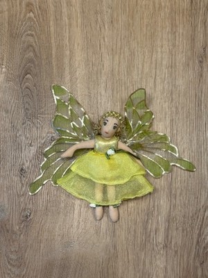 Folkmanis Flower Fairy Finger Puppet Plush Yellow Retired Fantasy Woodland