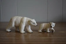 Schleich Polar Bear Family 14659 14358 Retired Arctic Animal Figures