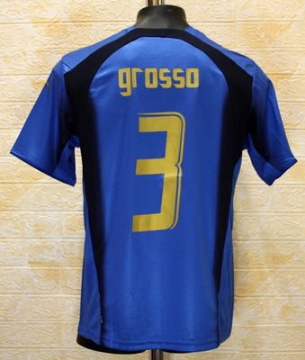 Italy national team FIFA WC 2006 soccer jersey Grosso #3 | eBay