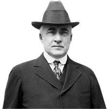 Warren Harding (BW) Half Body Buddy Cutout