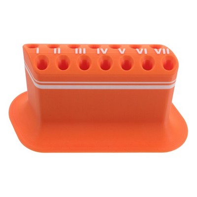 Archery Range Arrow Rack Orange Vertical Stand for Shop Counter Presentation