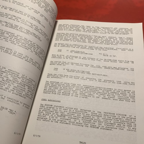 DTSS COBOL - Introduction & Reference Manual - Picture 9 of 14
