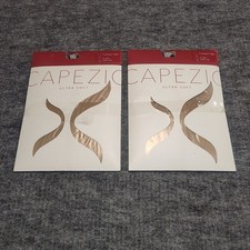 CAPEZIO Ultra Soft FOOTLESS Tights 1917  L/ XL Lot Of 2NIP For Dance, Exercise