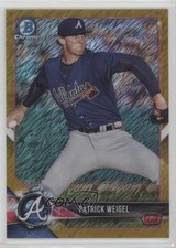 2018 Bowman Chrome Prospects Gold Shimmer Refractor 24/50 Patrick Weigel 9hx