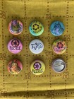 Lot Of 9 😸♻️ Handmade 💫 1 Inch Cats, Recycle & Star  Pin Buttons Pinbacks Set — photo 2