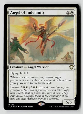 Angel of Indemnity 133 R MTG SOC NM