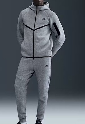 【ブライトン】24/25 Grey Tech Fleece上下セット(Lサイズ) Nike Tech Fleece hoodie Men Size L New With Tag Grey