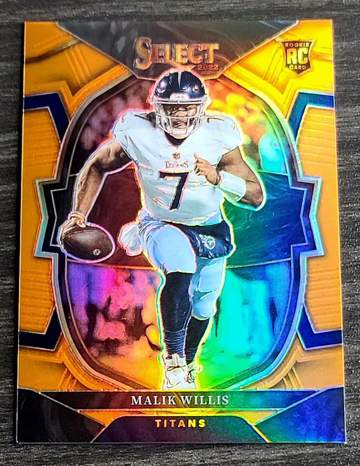 MALIK WILLIS RC /49 - 2022 Panini Select Orange Prizm Concourse Rookie #38