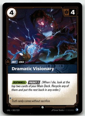 Dramatic Visionary 062/219 Common Unleashed Riftbound Near Mint
