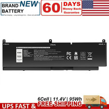 PKWVM Battery For Dell Precision 7750 7760 7550 7560 68ND3 0CR72X P93F 95Wh
