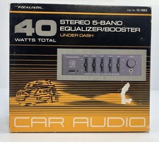 Vntg Realistic 40 Watt Stereo 5 Band Equalizer/Booster 12-1963 New In Box