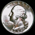 1952-P Washington Quarter - BU / MS / Unc - 90% Silver - Free Shipping!