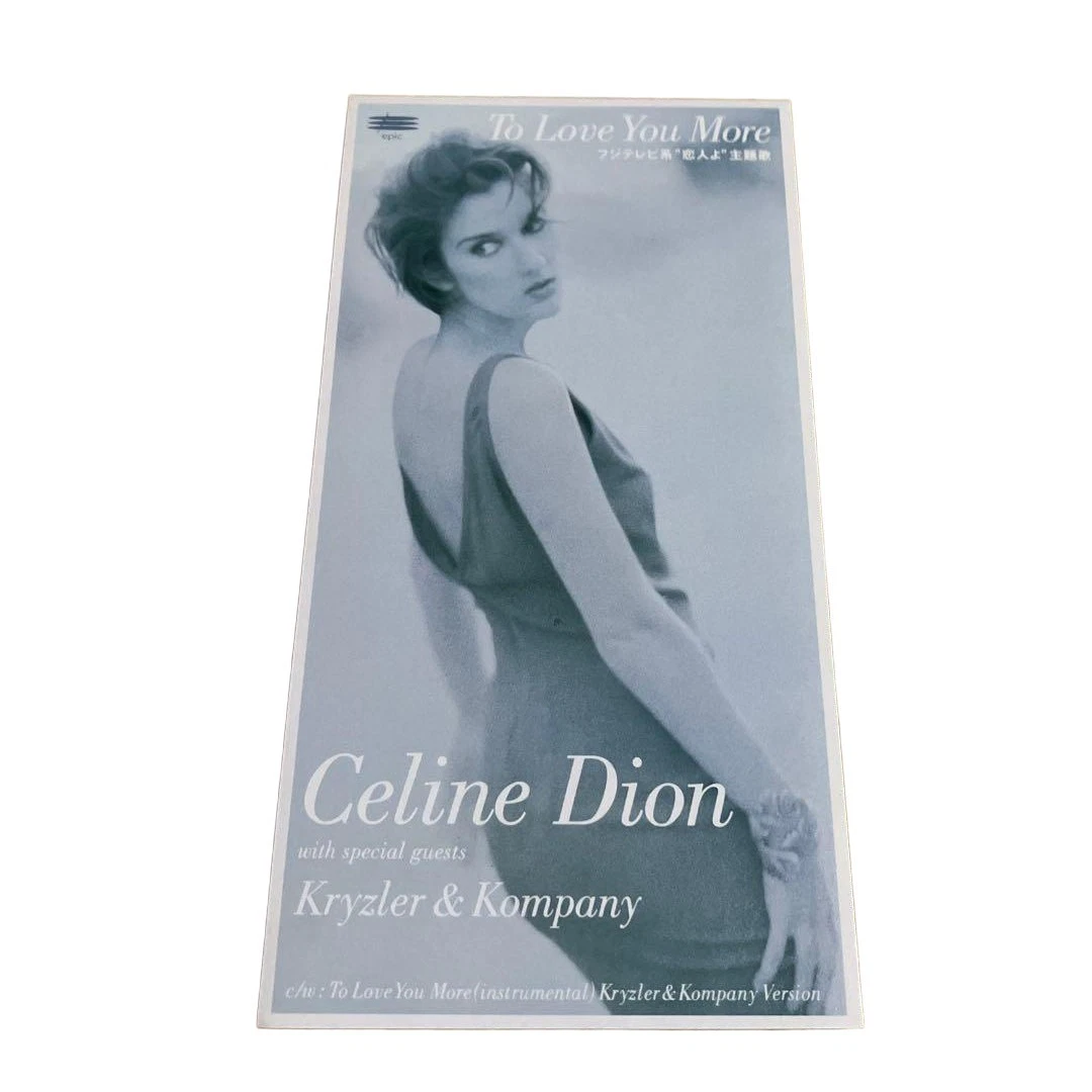 Celine Dion TO LOVE YOU MORE Raro Japón 8cm 3" CD Single Kryzler & Kompany 1995