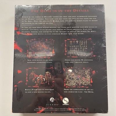 Hellfire: Diablo Expansion Pack (PC, 1997) for sale online | eBay