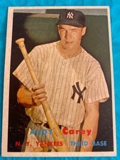 1957 Topps Baseball High end set break!   #290 Andy Carey NM/MT