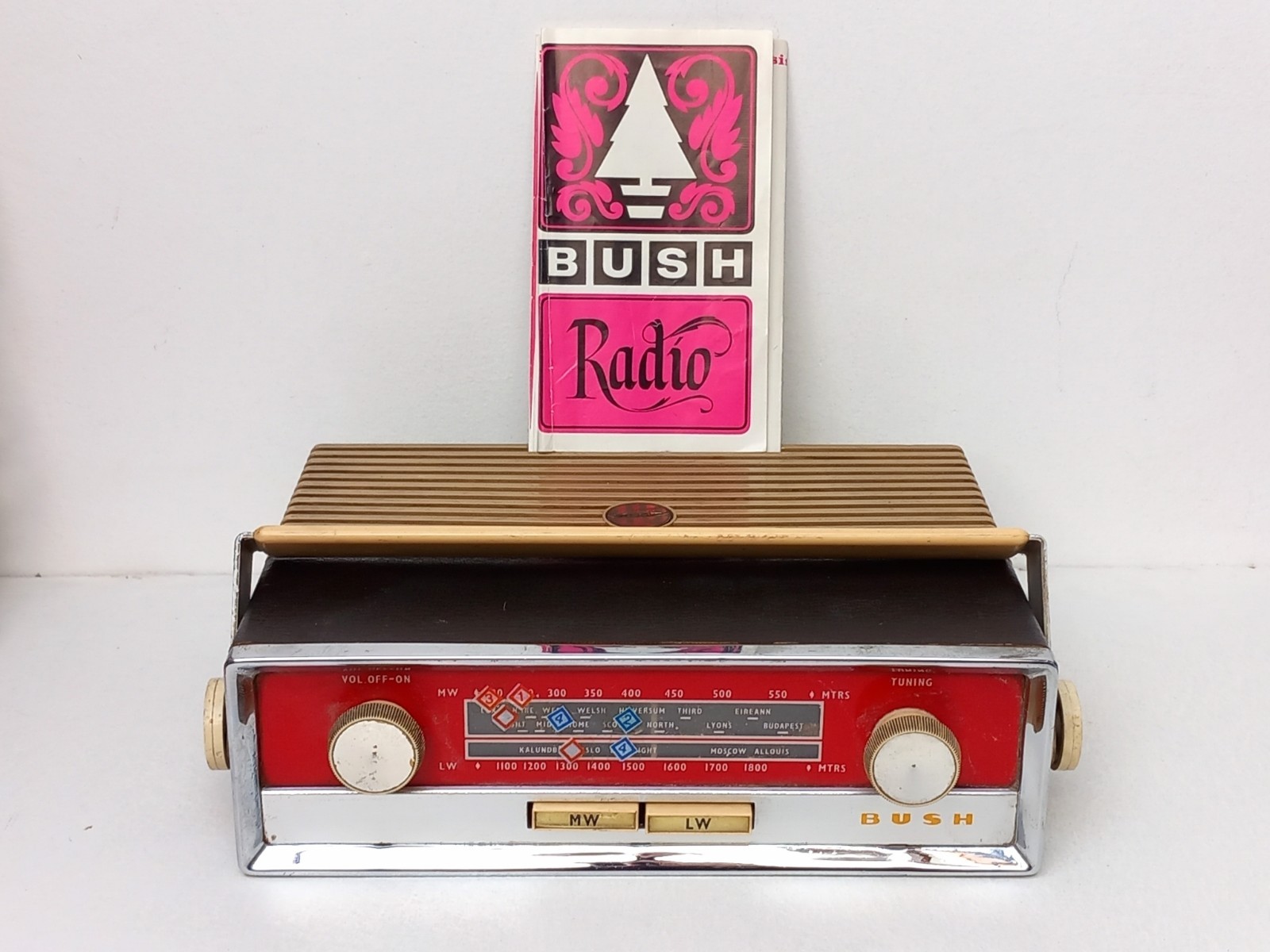 Bush Vintage TR90C Portable Transistor  Radio Car Untested Parts Only Rare