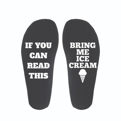 If You Can Read This Bring Me Ice Cream Socks Funny Novelty Socks Ice Cream Love