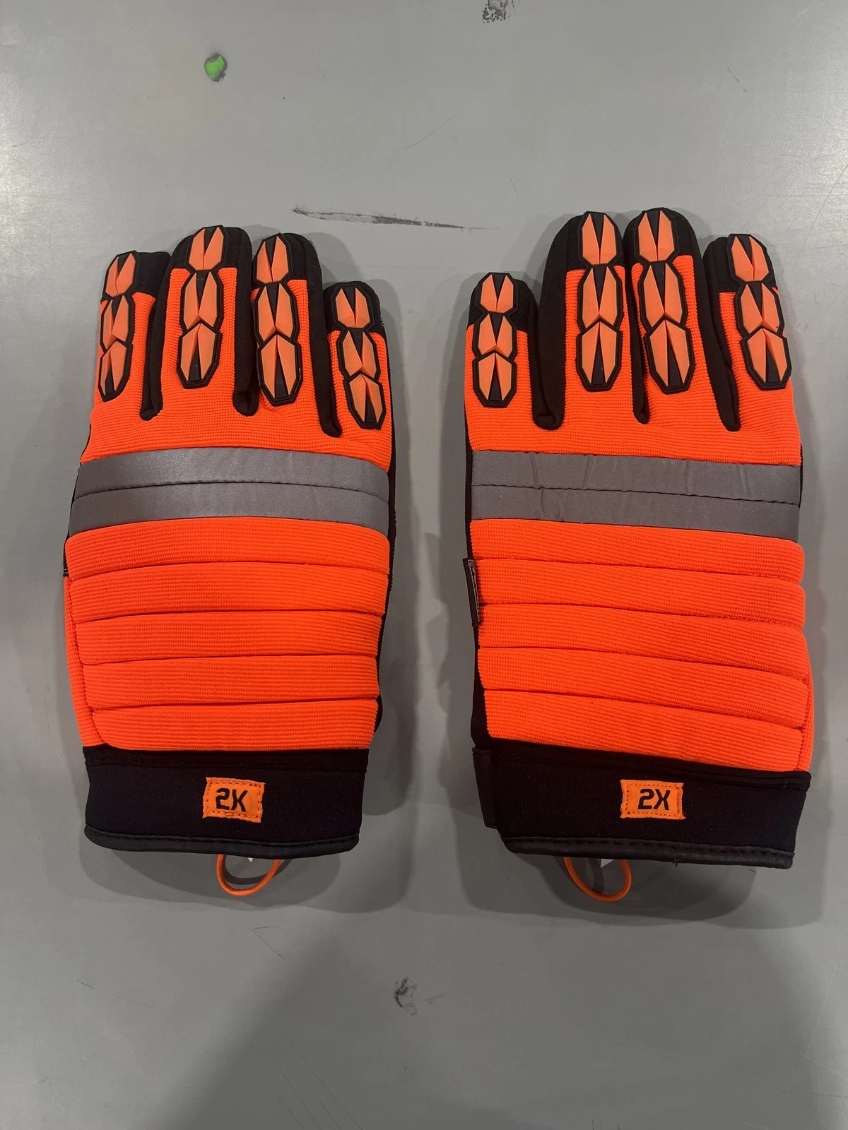 BOSS HIGH-VIS INSULATED PADDED GLOVES SIZE 2X - ORANGE/BLACK