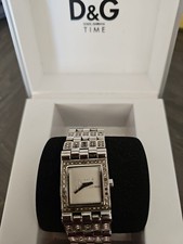 DOLCE & GABANNA STAINLESS STEEL WATCH WRISTWATCH WATCH PRE OWNED USED CONDITION