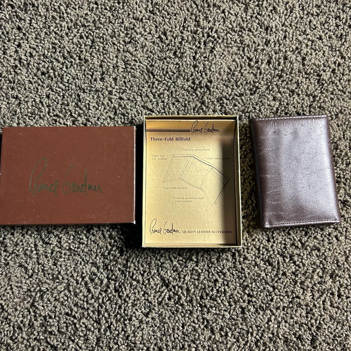 Prince Gardner Brown Leather Wallets for Men for sale | eBay