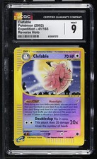 CLEFABLE E-Card Expedition Base Set Reverse Holo Rare #41 CGC 9 Vintage Pokemon on eBay