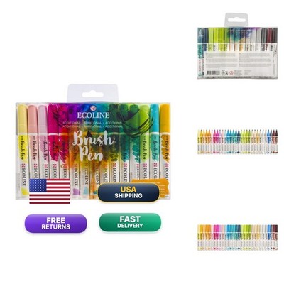 Ecoline Brush Pen Set of 30 Liquid Watercolor Brush Pens