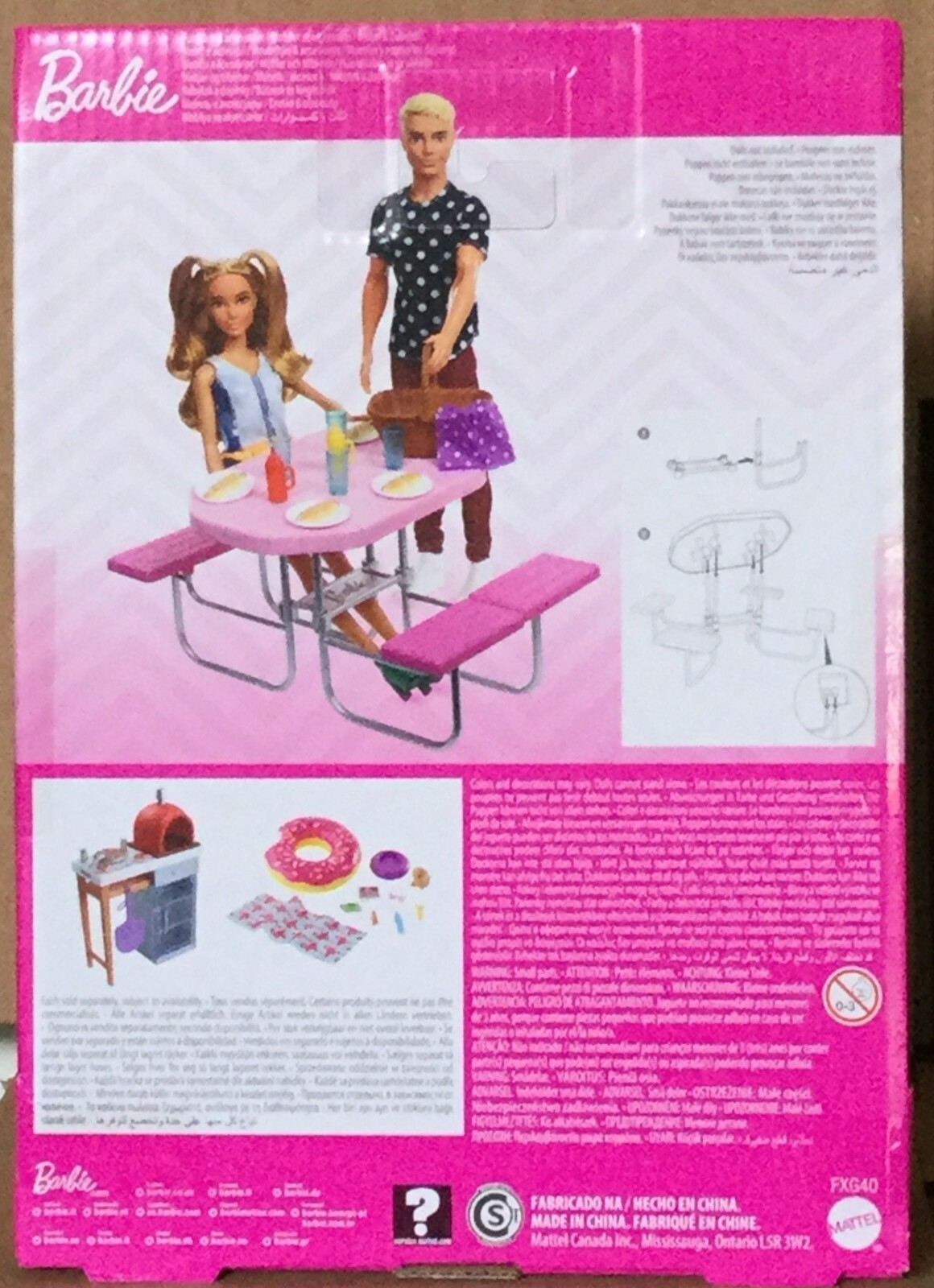 barbie picnic table playset