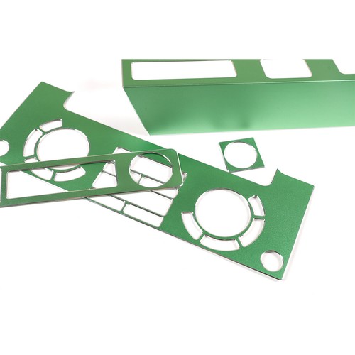 Aluminum Alloy Green Air Conditioning Panel For Land Rover Defender 2008-18 - Picture 3 of 5