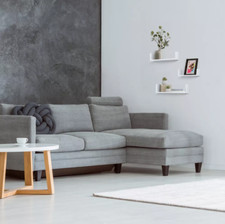 Floating U Shelves Wall Mounted White Pack Of 3
