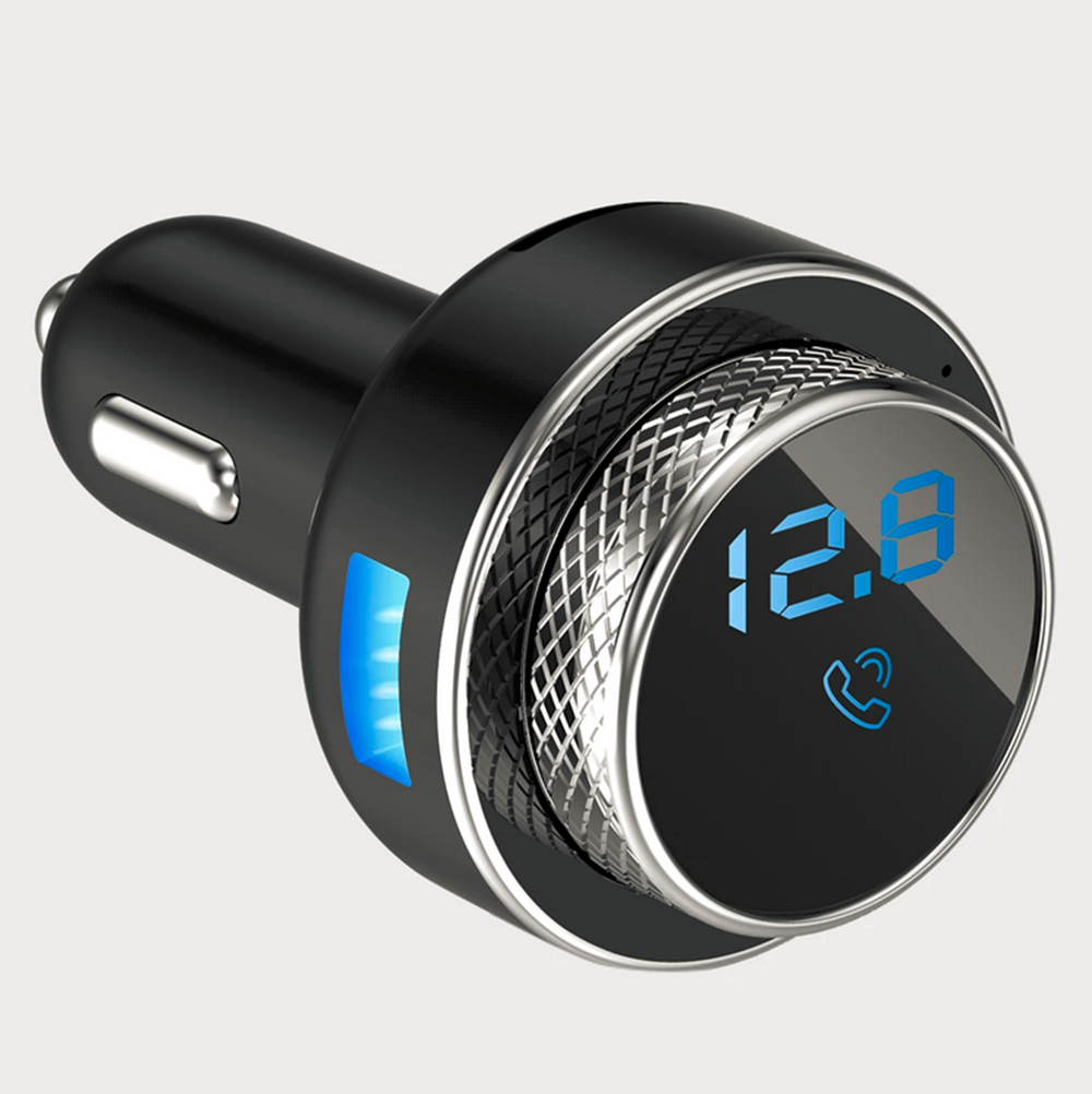 Wireless Charger Car Adapter Cigarette Lighter BT MP3 FM Transmitter  Handsfree
