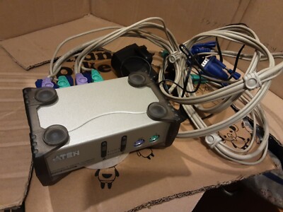 ATEN Master View 2 Port KVM Switch Model CS-82A + Kabel