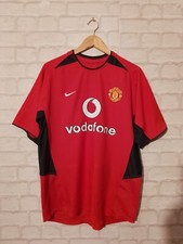 MANCHESTER UNITED 2002/2004 FOOTBALL MEN SHIRT JERSEY HOME NIKE ORIGINAL SIZE M