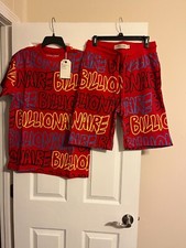 Men s Short Set Red with Grafitti