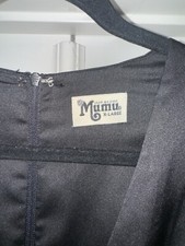 Show Me Your Mumu Rome Twist Gown Black Luxe Satin Bridesmaid Dress 1X Worn Once