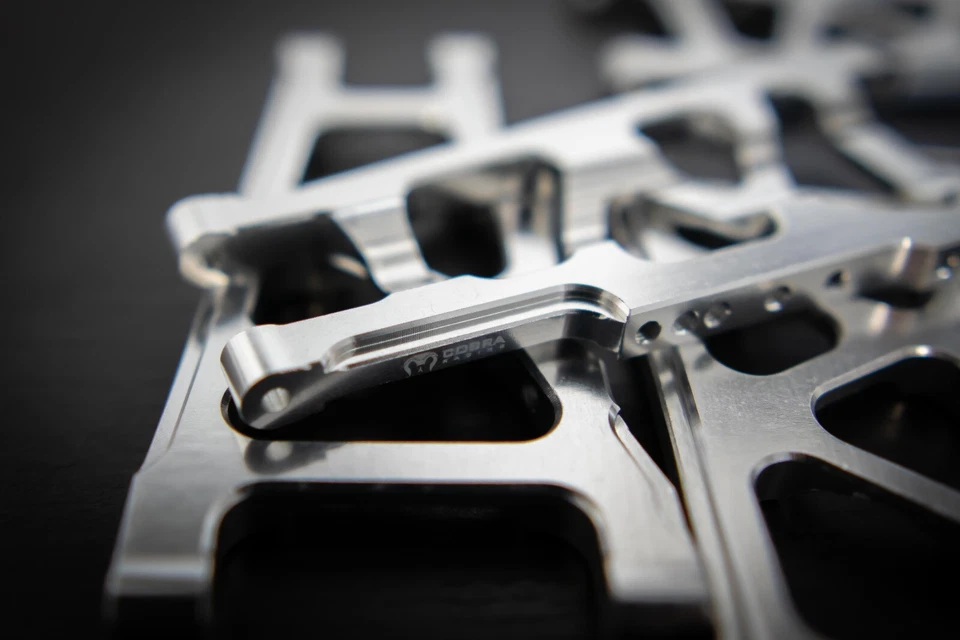 CR (F + R) Chrome Aluminum A-Arms For Traxxas Slash 4x4, Rustler, Stampede - Image 2 of 4