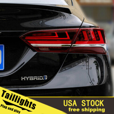 For Toyota camry 2018-2020 RED Led Tail lights Start Up Animation Dynamic