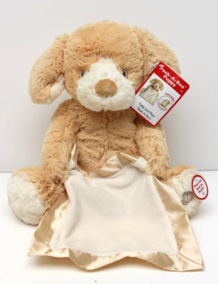 GUND Peek-A-Boo Animated Puppy Plush Tan 14