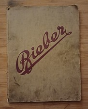 Antik Original Katalog von 1936 BIEBER M&uuml;nchen Oldtimer Fahrradteile N&auml;hmaschine