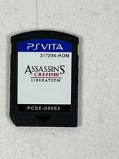 Assassin's Creed III 3 Liberation PlayStation PS Vita Cartridge Only Tested!