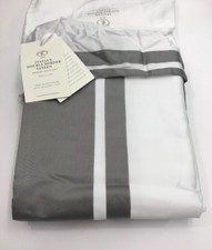 Restoration Hardware Italian Double Border Sateen Duvet Twin Stone NEW 289