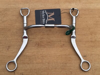 MYLER Flat Shank Comfort Snaffle Wide Barrel Western Horse Bit ~ MB02 ~ 5 1/2''