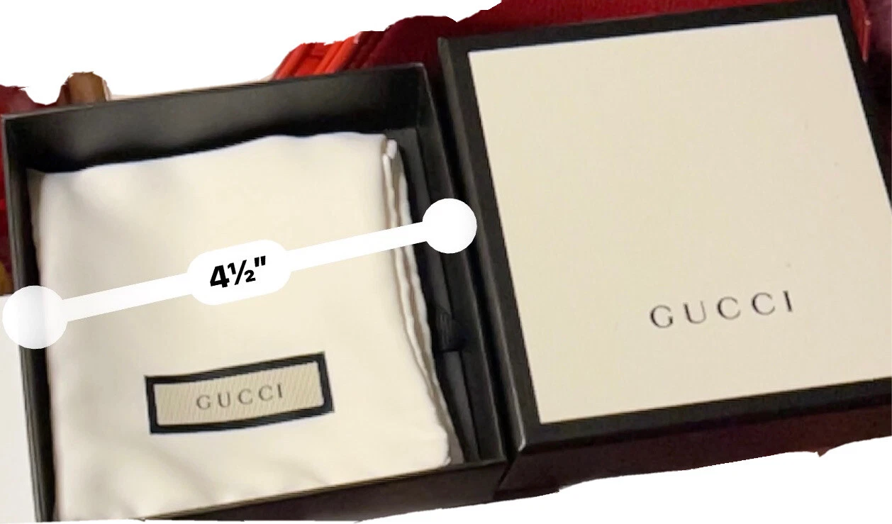 Véritable Original Gucci Bijoux Grand Collier Bracelet Boîte Cadeau Etui Pochette