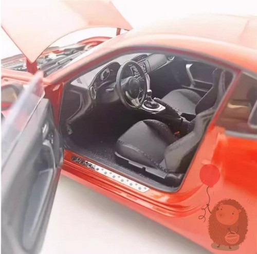 Modellino auto in lega 1/18 FAW TOYOTA GT86 pressofuso hobby hobby giocattoli collezione arancione - Foto 5 di 10